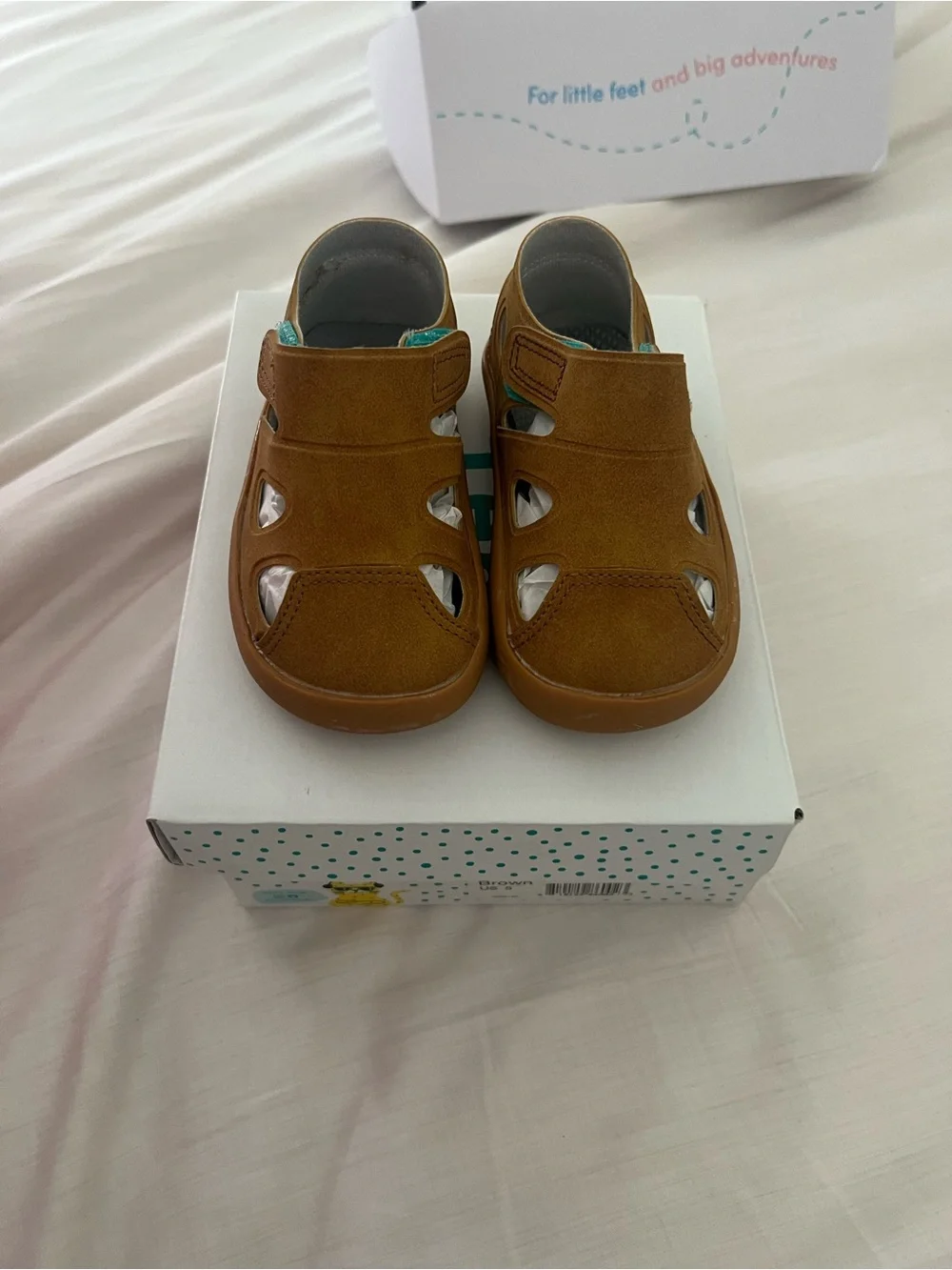 Toddler Closed-Toe Walker Sandals in Tan